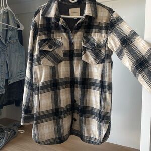 Thread and Supply plaid shirt-jacket size M